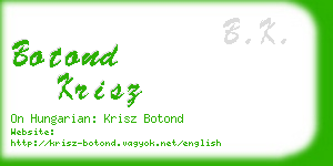 botond krisz business card